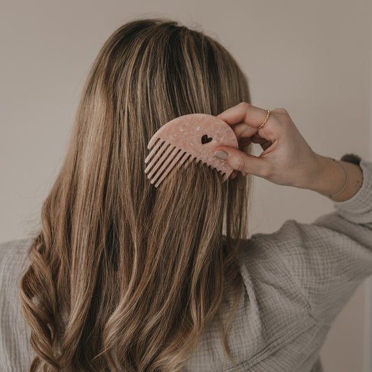 Kamm Herz rosa | Eulenschnitt