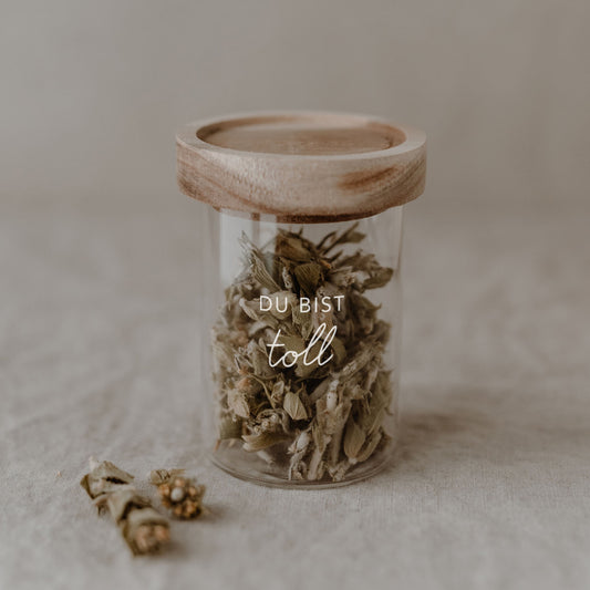 Mini Vorratsglas Du bist toll 9 cm | Eulenschnitt