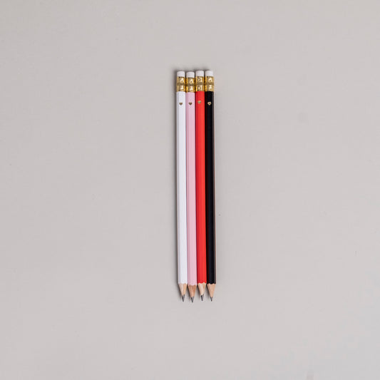 Bleistift Set rosa 4er Set | Eulenschnitt