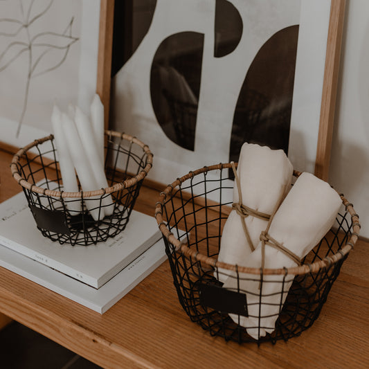 Drahtkorb rund 20cm | Eulenschnitt