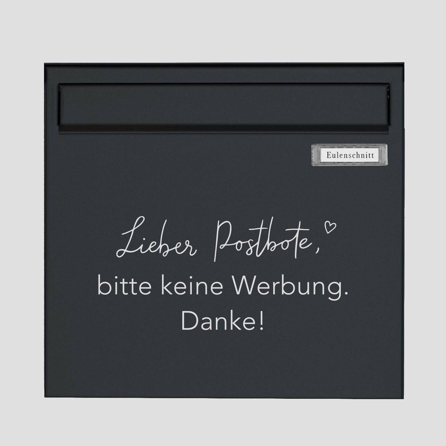 Pegatina Bitte keine Werbung Blanco