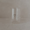 Doppelwandiges Glas 300ml Herz