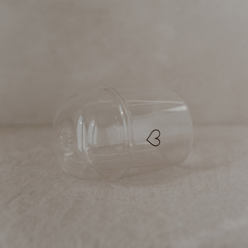 Doppelwandiges Glas 300ml Herz