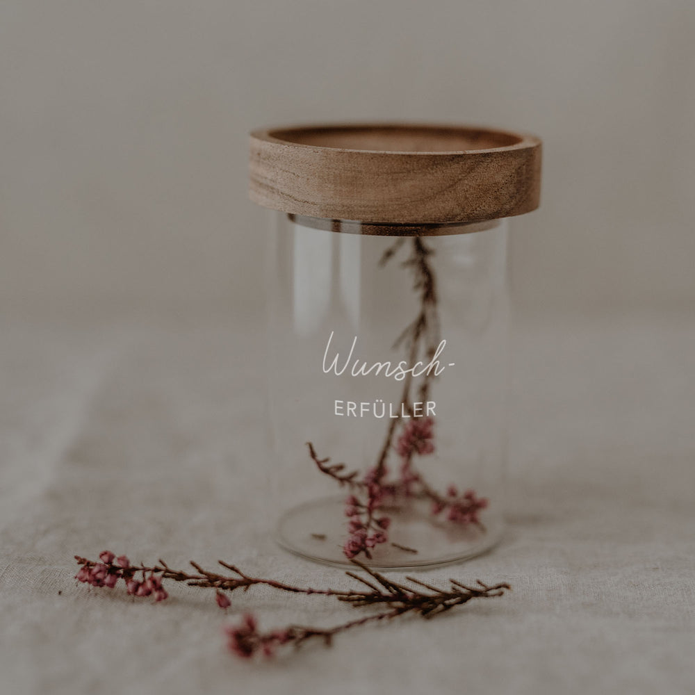 Mini Vorratsglas Wunscherfüller 9 cm | Eulenschnitt 