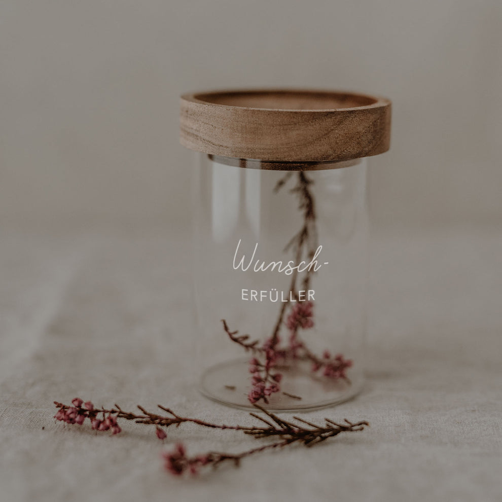 Mini Vorratsglas Wunscherfüller 9 cm | Eulenschnitt 