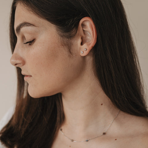 Stecker Jackie Silber