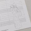 Familienkalender 2026 mit zarter Illustration von Mutter mit Kind vor einer strukturierten Wochenübersicht.