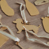 Baumschmuck Weihnachtsdackel von hinten | Eulenschnitt 