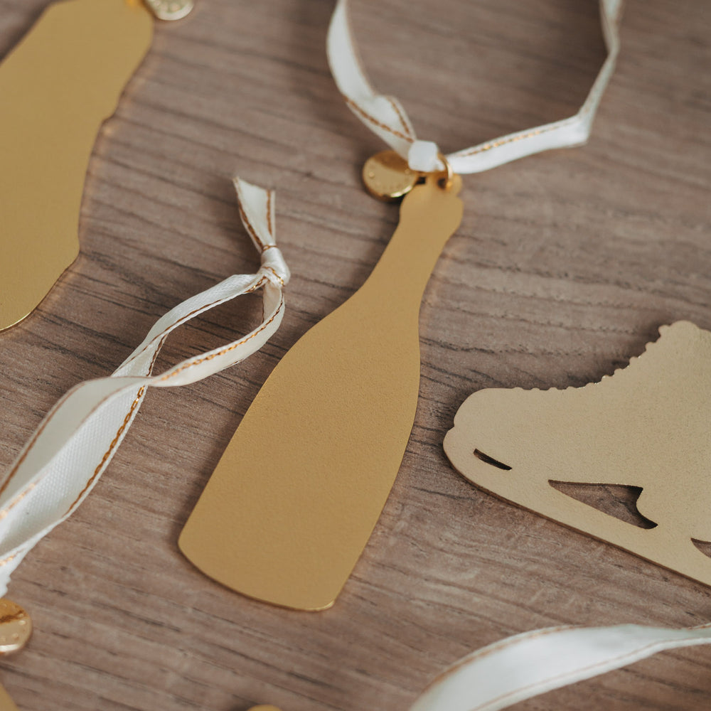 Baumschmuck Champagner von hinten | Eulenschnitt 