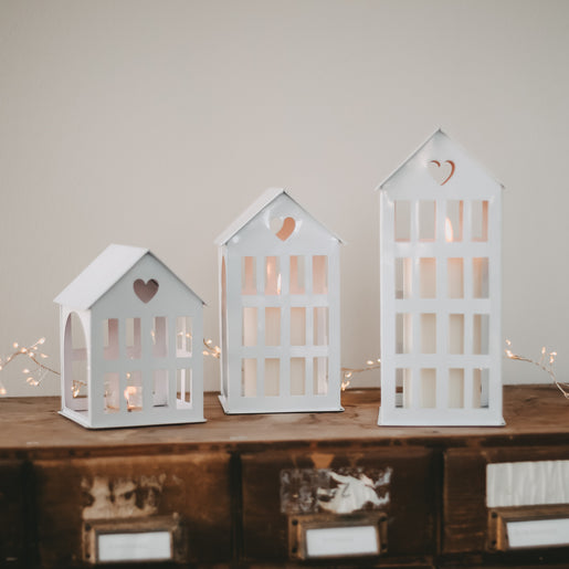 Metallhaus klein weiß | Eulenschnitt 