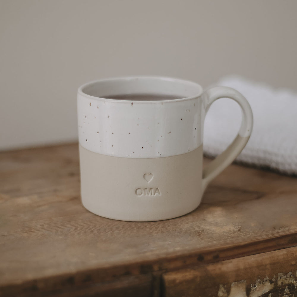 Große Tasse Oma | Eulenschnitt 