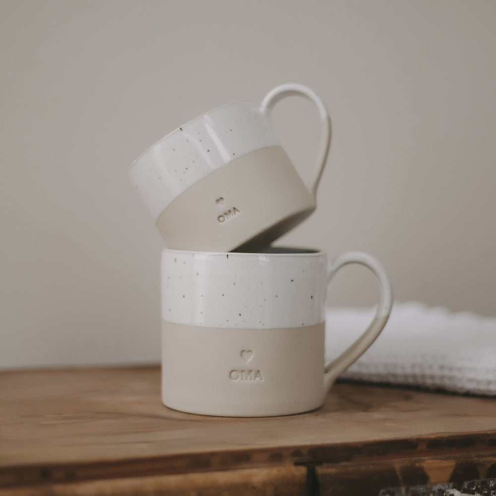 Große & kleine Tasse Oma | Eulenschnitt 