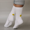 Chaussette Smiley jaune