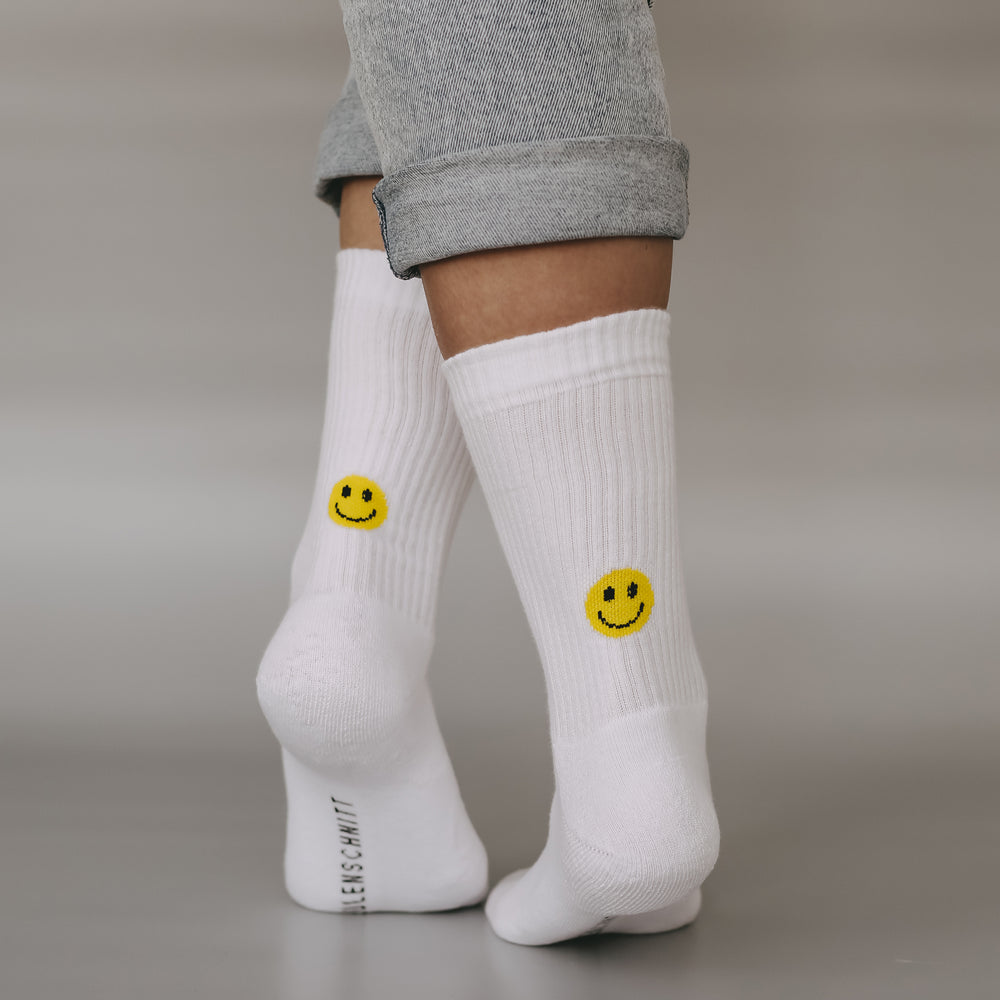 Chaussette Smiley jaune