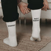 Socken weiß Sorry not Sorry