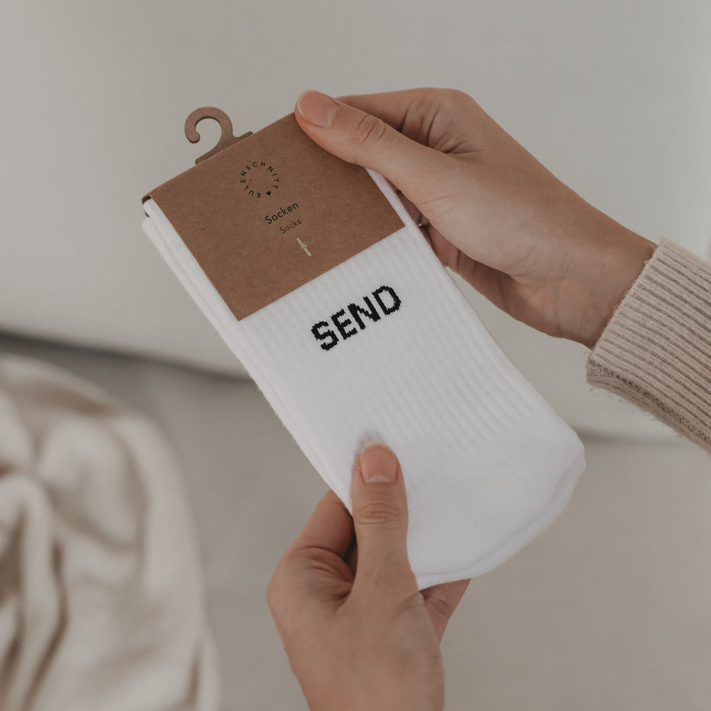 Socken weiß Send nudes