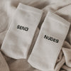 Socken weiß Send nudes
