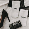 Socken weiß Send nudes