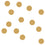 Wandsticker Punkte Gold im 48er Set
