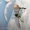 Set de 4 cuillères en bois de Pâques