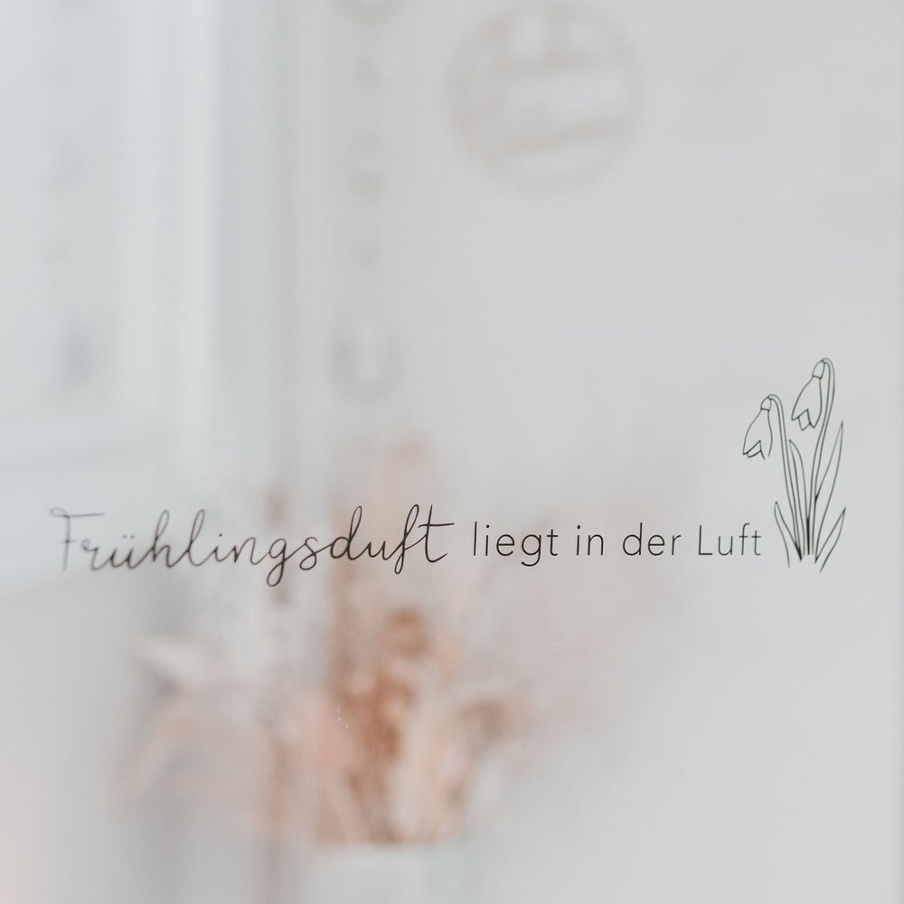 Autocollant Frühlingsduft/Parfum de Printemps Noir
