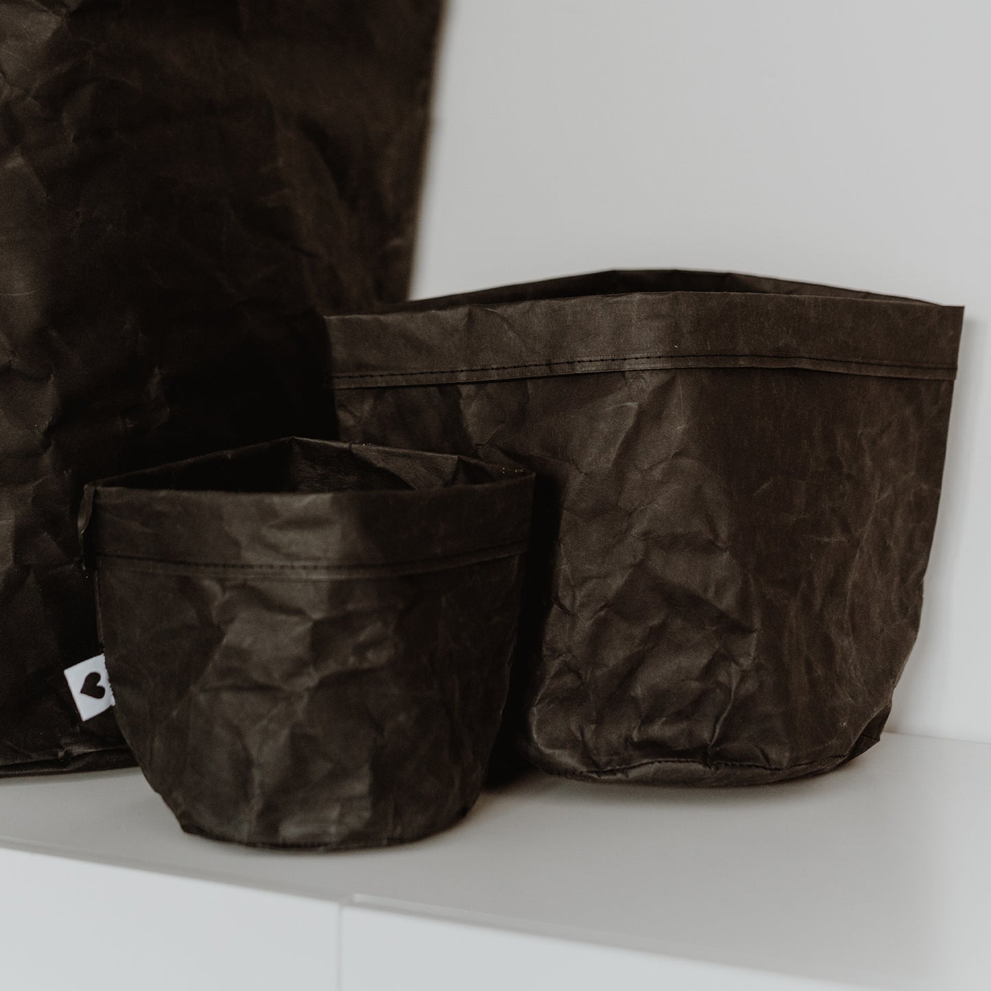 Paperbag 2er Set schwarz