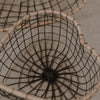 Panier en fil coeur en lot de 2