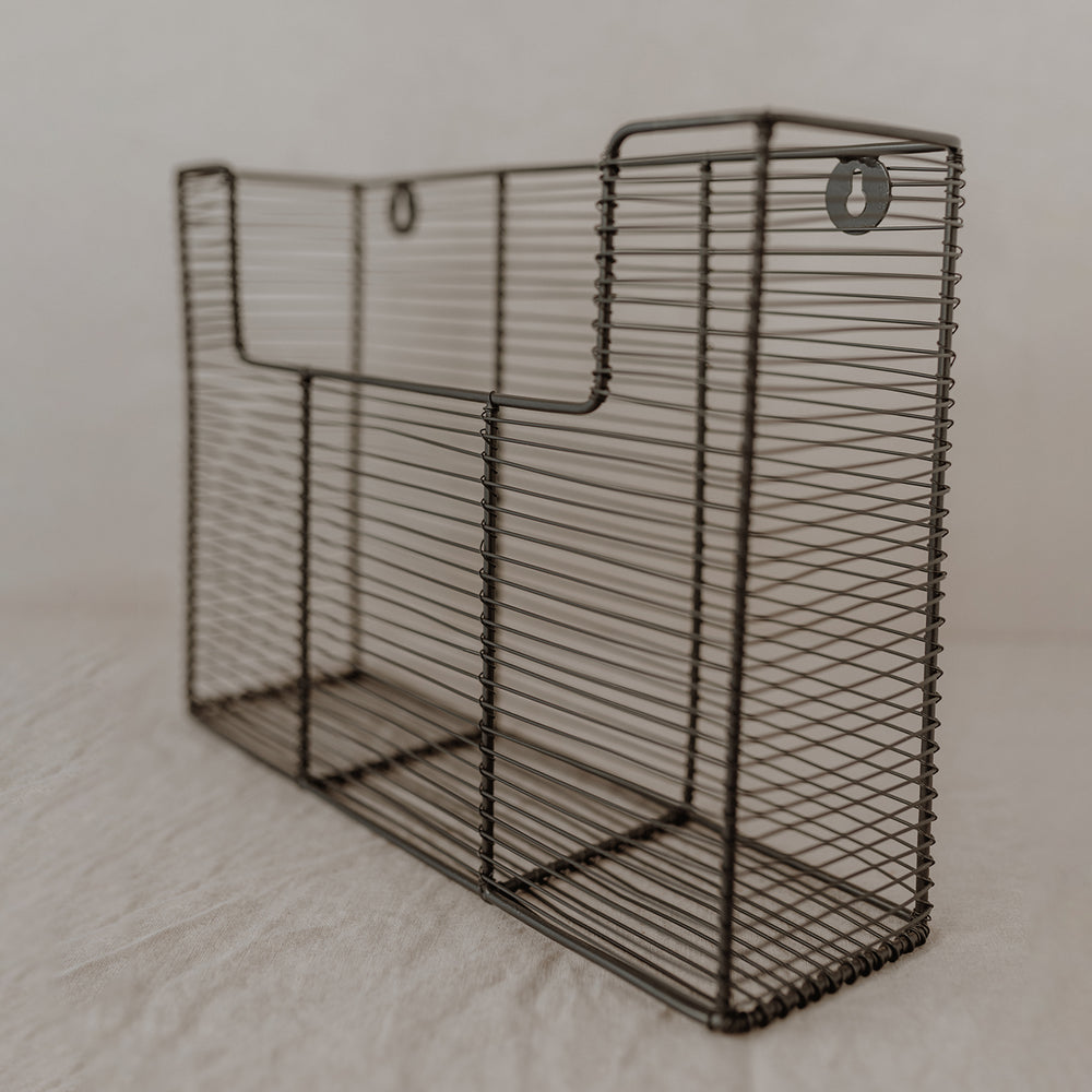 Panier suspendu en fil 35 x 25 cm