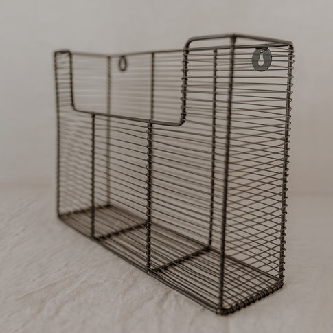 Panier suspendu en fil 35 x 25 cm