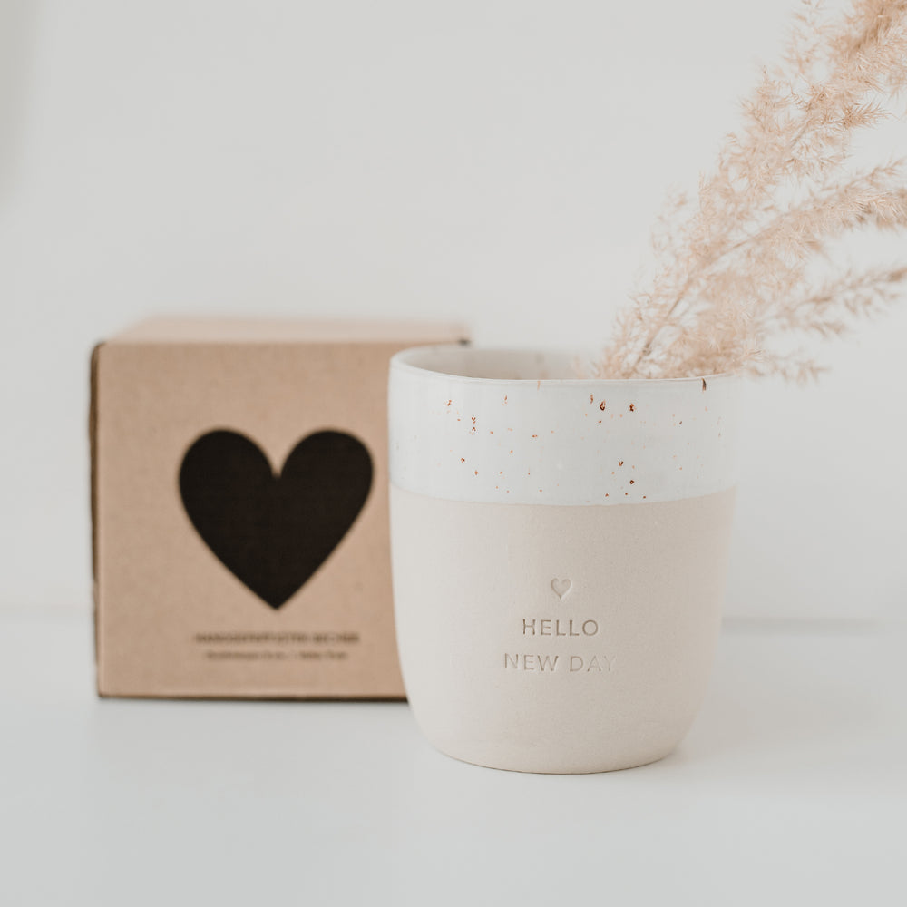 Becher Hello New Day | Eulenschnitt 