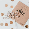 Lettrage en relief en bois Lots of Love 