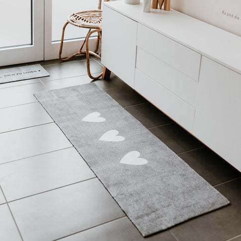 Waschbarer Läufer Herzen