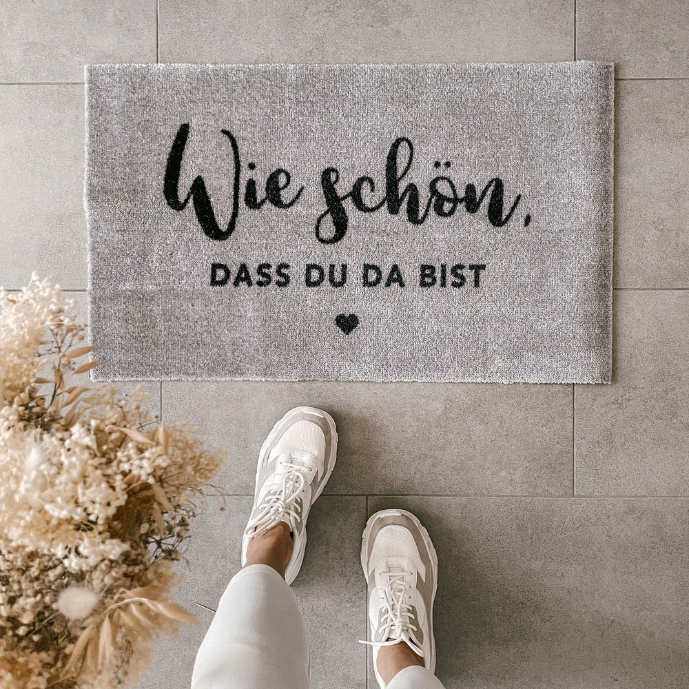 Waschbare Fußmatte Wie Schön Grau | Eulenschnitt 