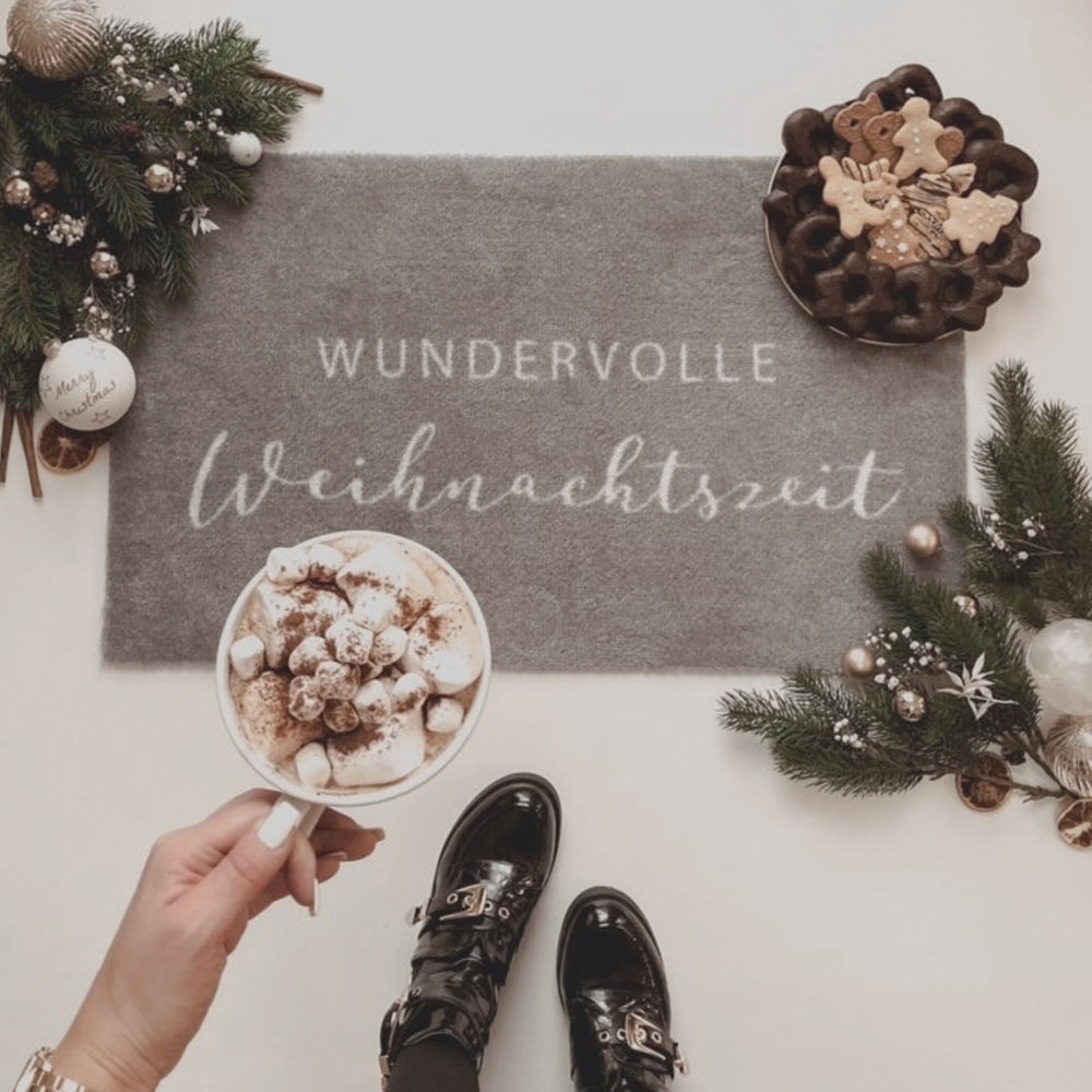Waschbare Fußmatte Wundervolle Weihnachtszeit