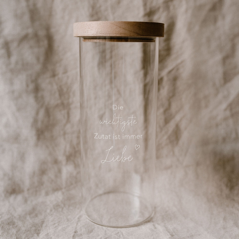 Vorratsglas Liebe 25 cm | Eulenschnitt 