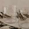Verres à eau à pois noirs en lot de 2 