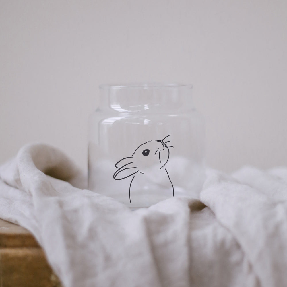 Vase en verre lapin Hase