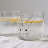 Verre à boire lapin noir