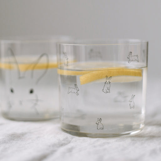 Trinkglas Kaninchen schwarz
