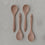 Set de 4 cuillères en bois de Pâques