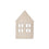 Pendentif en bois maison nature en lot de 8