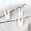 Pendentif en bois lapin blanc en lot de 8