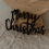 Lettres en relief en bois Merry Christmas en Noir