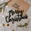 Lettres en relief en bois Merry Christmas en Noir