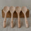 Set de 4 cuillères en bois de Pâques