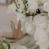 Pendentifs en bois lapin naturel en lot de 8