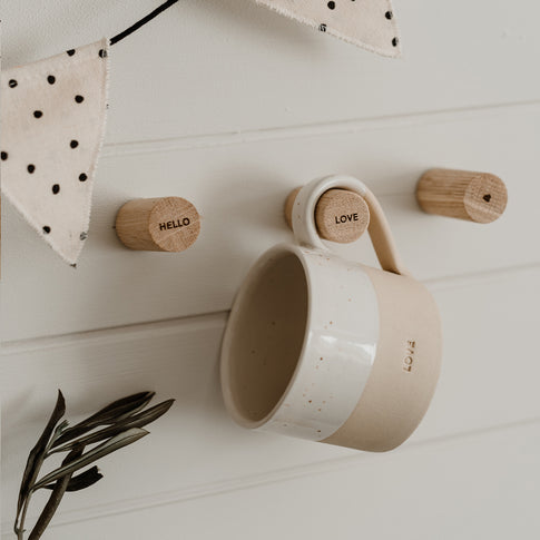 Wandhaken Hello Love im 3er Set