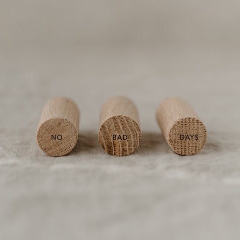 Crochets muraux No Bad Days en lot de 3