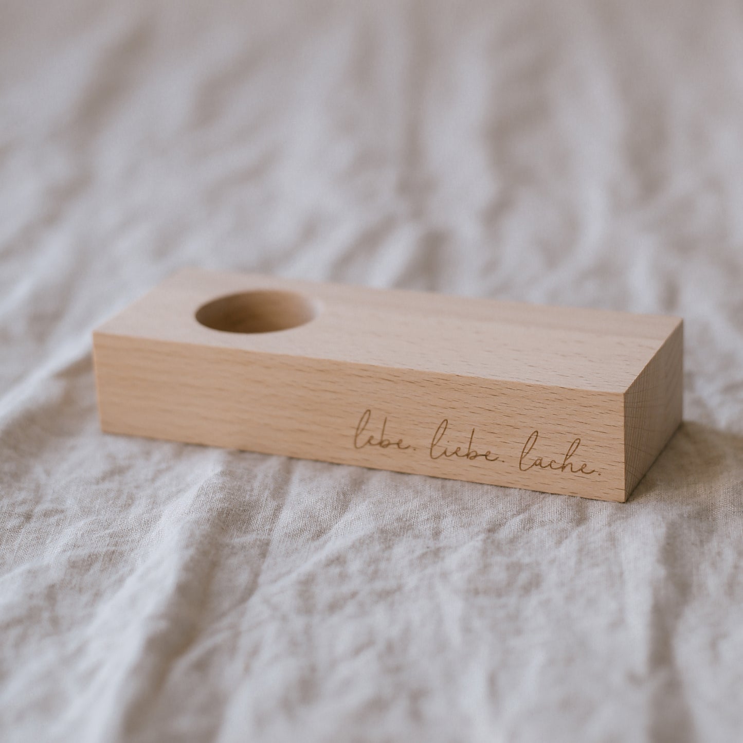 Eierbecher Lebe Liebe Lache 15 x 5,5 cm