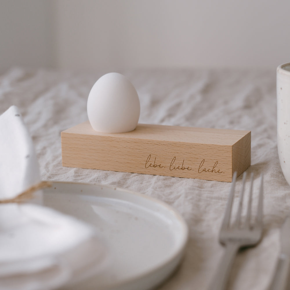 Coquetier Live Love Laugh 15 x 5,5 cm